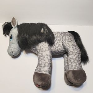 Build a bear 18" Horses And Hearts Apaloosa Grey Horse Plush Pre-owned